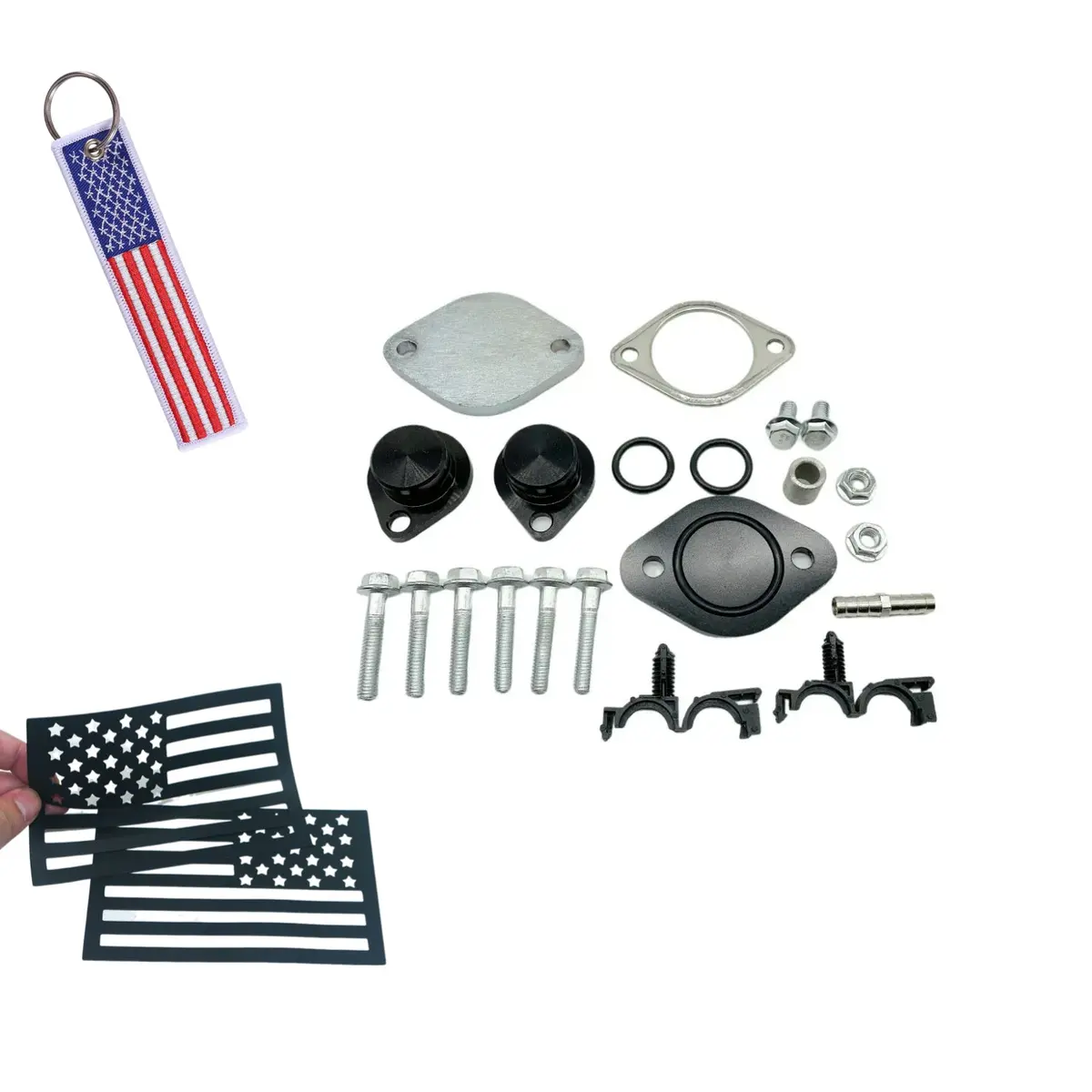 For Ford F250 F350 F450 F550 6.4L Powerstroke 2008-2010 Egr Valve Delete Cooler Delete Kit 1