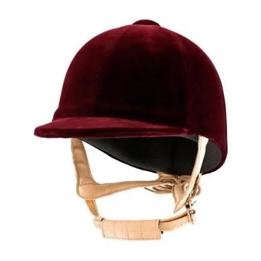 Champion Cpx Supreme Velvet Riding Hat - Burgundy 1