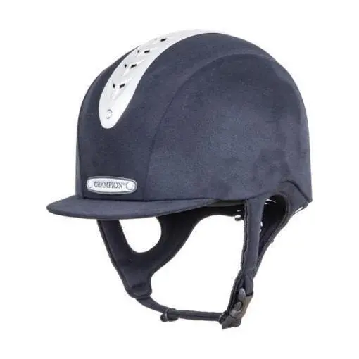 Champion Revolve Mips Junior X-Air Peaked Riding Hat - Navy 1