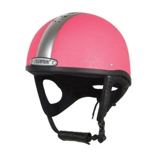 Champion Ventair Deluxe Jockey Helmet Pink/Silver 1
