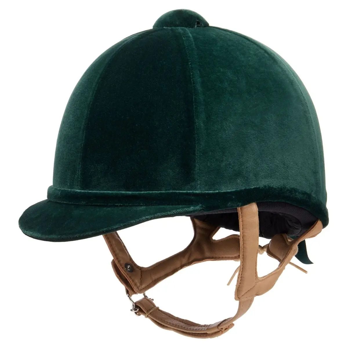 Charles Owen Fian Velvet Riding Hat - Green 1 Left 1