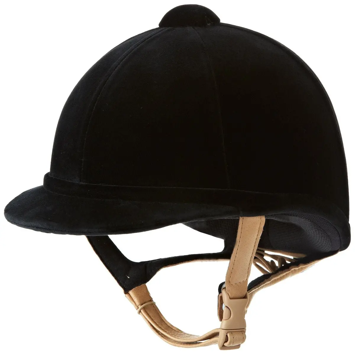 Charles Owen Hampton Velvet Riding Hat - Black 1