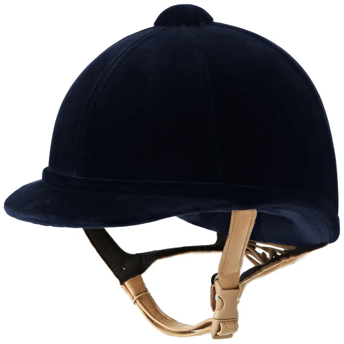 Charles Owen Hampton Velvet Riding Hat - Navy 1