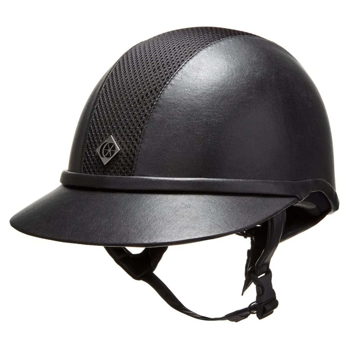 Charles Owen Leather Look Sp8 Plus - Riding Hat - Black 1