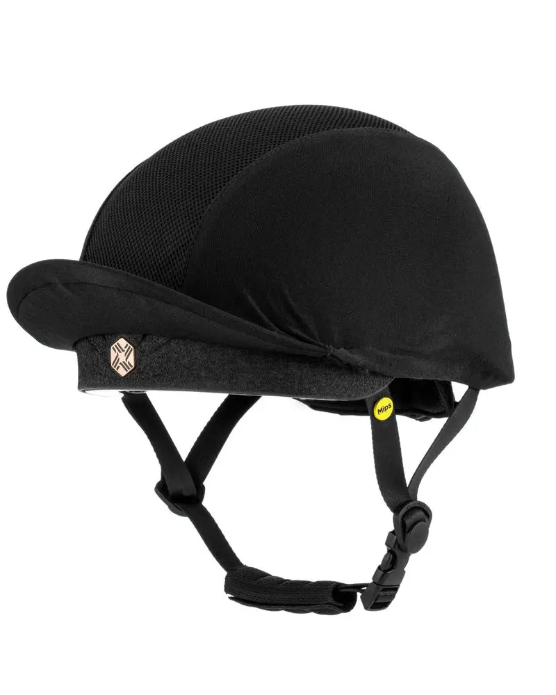Charles Owen Phoenix Jockey Skull Riding Hat With Mips - Rose Gold Badge 1