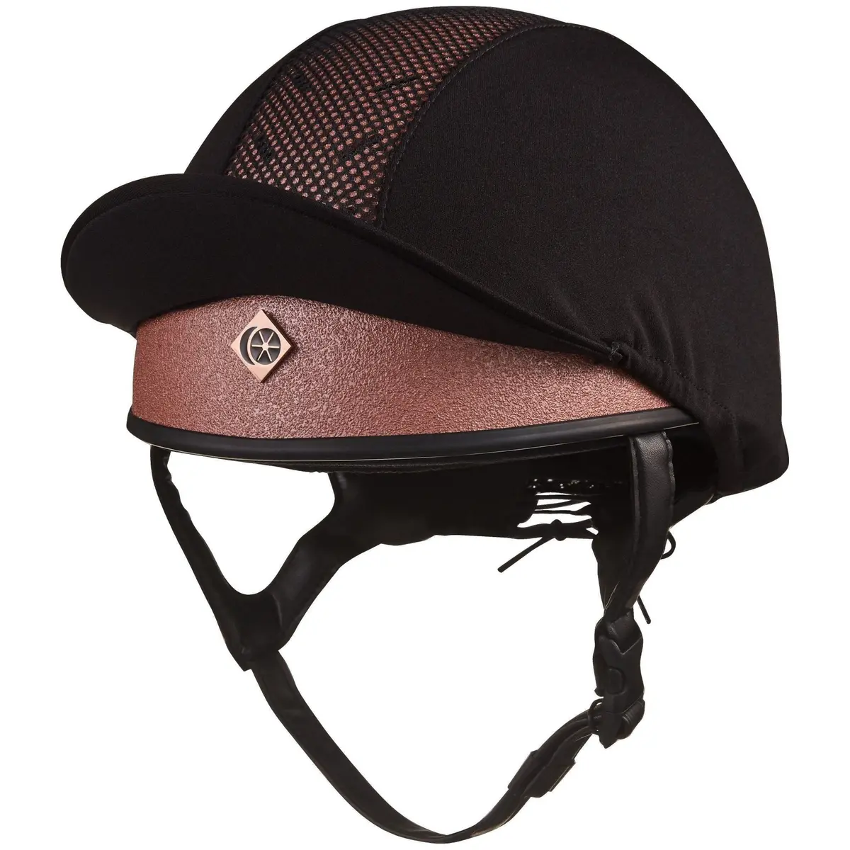 Charles Owen Pro 11 Plus Jockey Skull Rose Gold 1