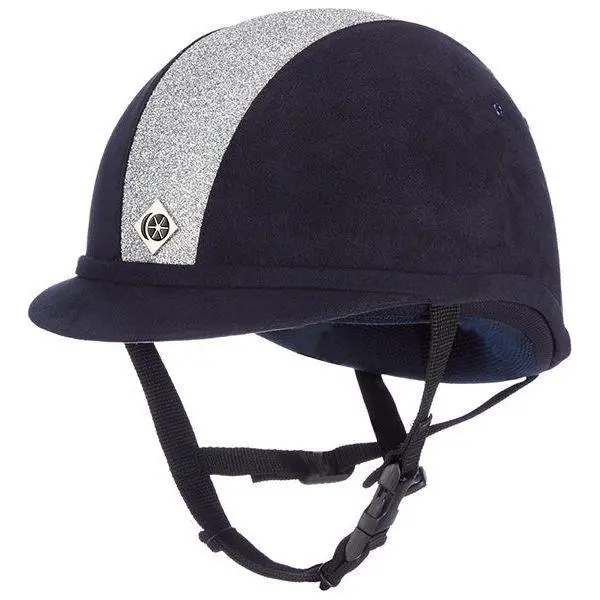 Charles Owen Yr8 - Riding Hat -  Navy/Silver 1