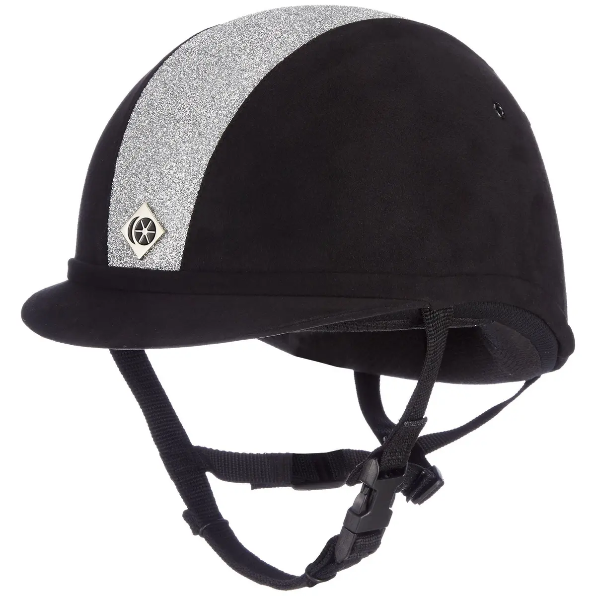 Charles Owen Yr8 - Riding Hat - Sparkly Centre Black/Silver 1