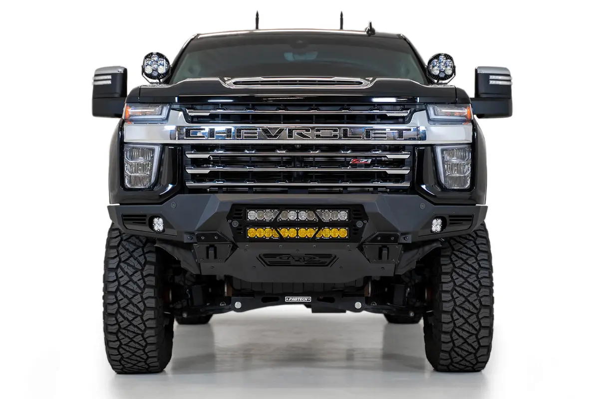 Addictive Desert Designs 2020 - 2023 Chevy 2500/3500 Bomber Front Bumper (Fits 20 Inch Light Bars) F270012140103 2