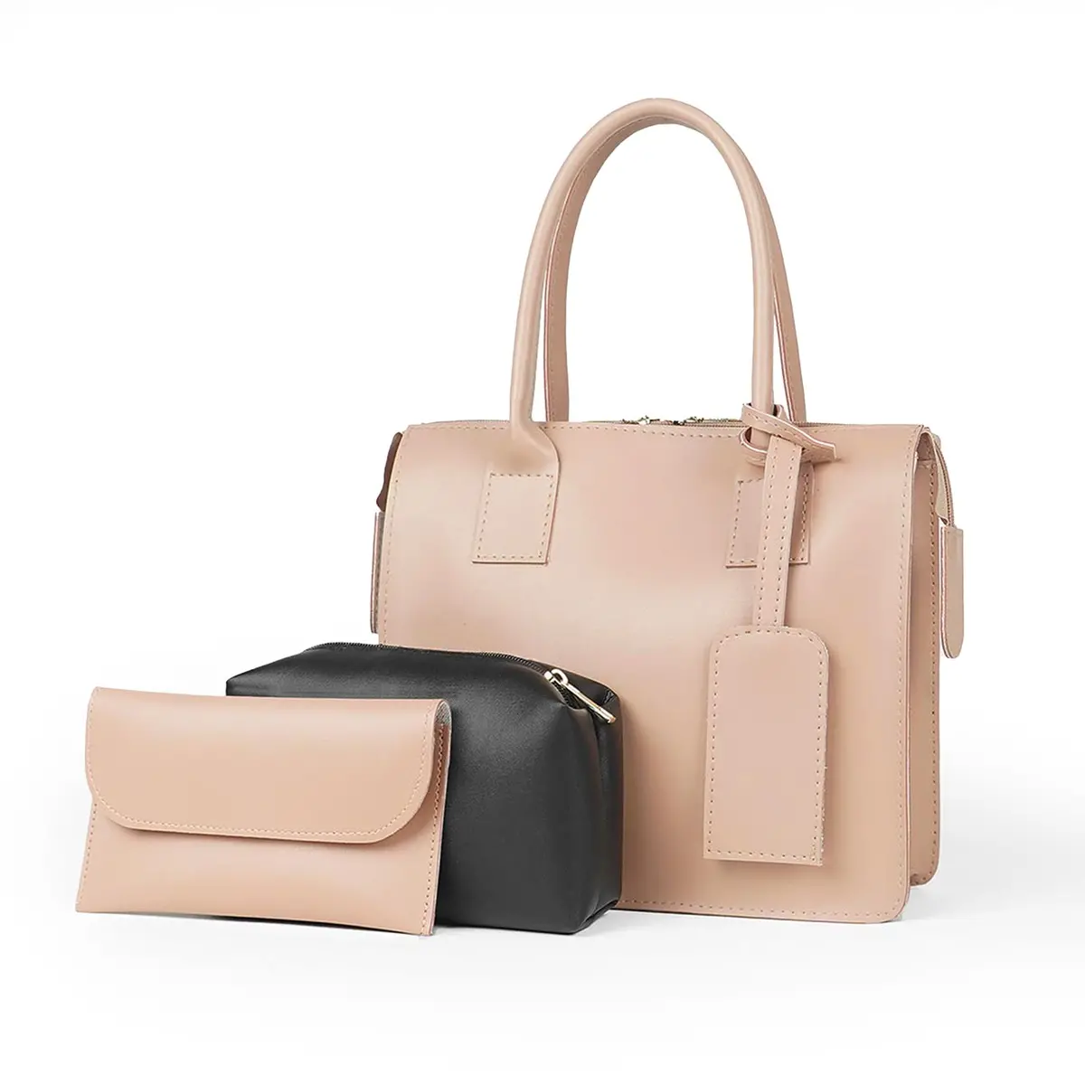 Clever Set Of 3 Bag Peach 1