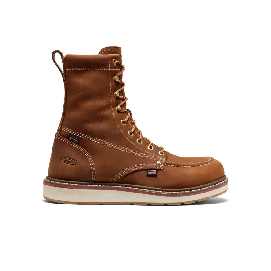 Men's Liberty 8" Waterproof Boot (Soft Toe)  |  Leather Brown/Birch 1