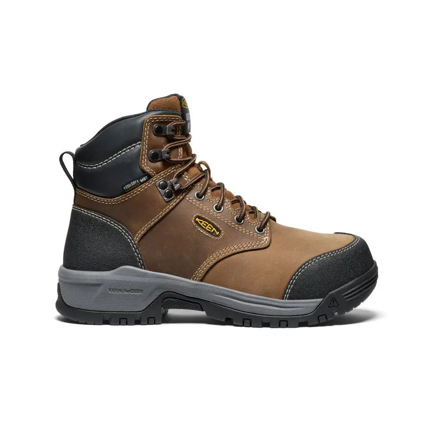 Women's Evanston 6" Waterproof Boot Int Met (Carbon Toe)  |  Bison/Black 1