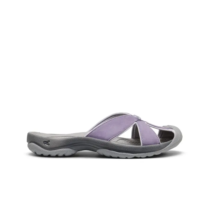 Women's Bali Leather Slide Sandal  |  Purple Haze/Steel Grey 1