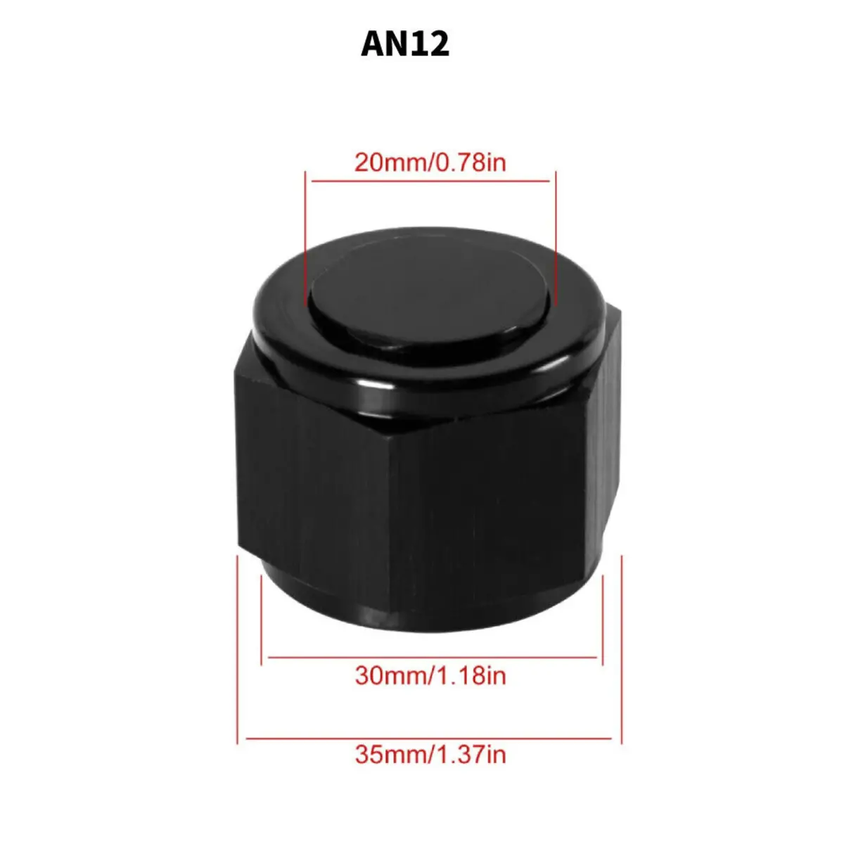 4/6/8 /10/12 Female An Flare Fitting Cap 6An 8An 10An Block Off Aluminum 2Pcs 5