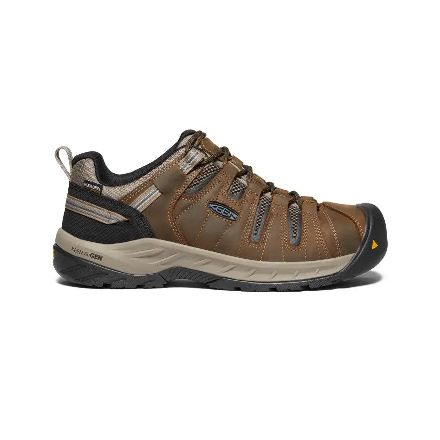 Men's Flint Ii Waterproof (Steel Toe)  |  Cascade Brown/Orion Blue 1