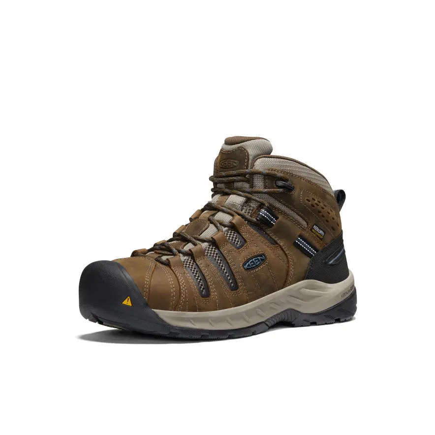 Men's Flint Ii Waterproof Boot (Steel Toe) | Cascade Brown/Orion Blue 3