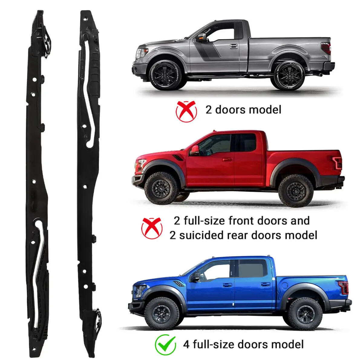 Sunroof Track Assembly Repair Kit For Ford 2015-2020 F150 F-150 2017-2019 F250 F350 F450 Fl3z1651071a 2