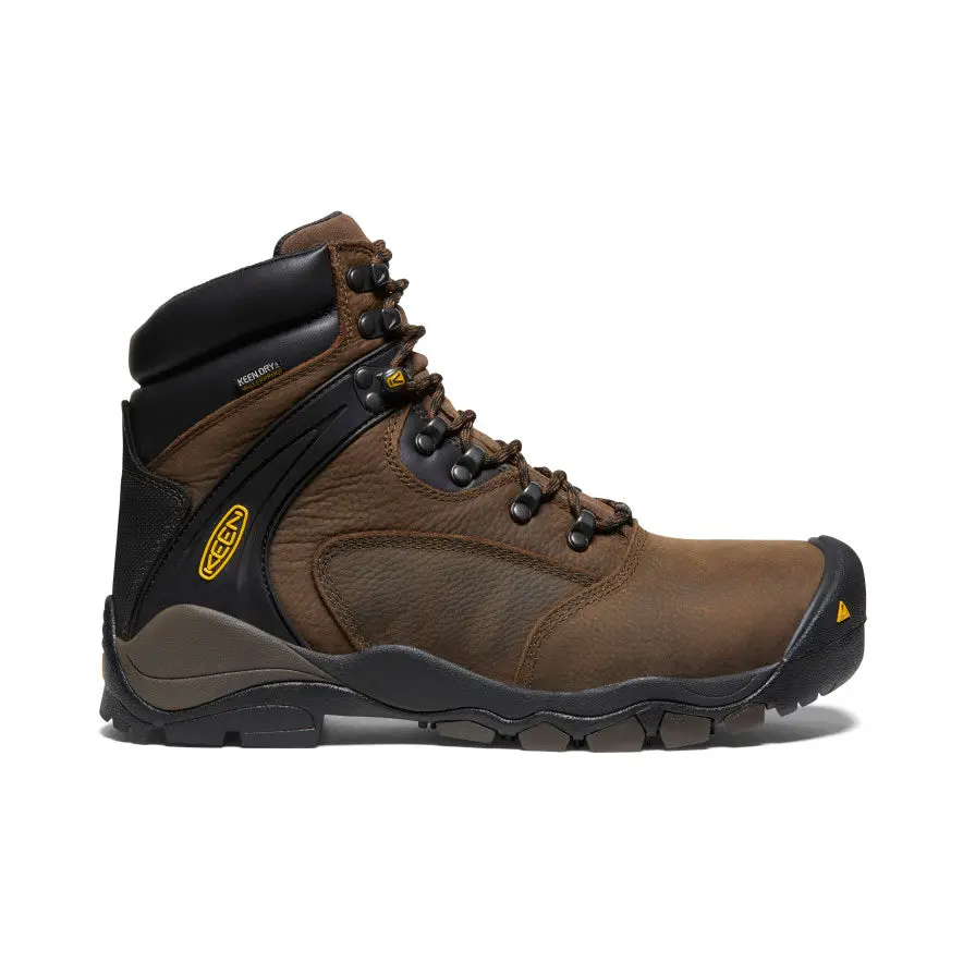 Men's Louisville 6" Waterproof Boot (Steel Toe)  |  Cascade Brown 1