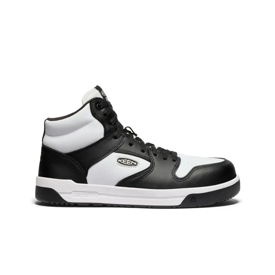 Men's Overton Mid Work Shoe (Carbon Toe)  |  Star White/Black 1