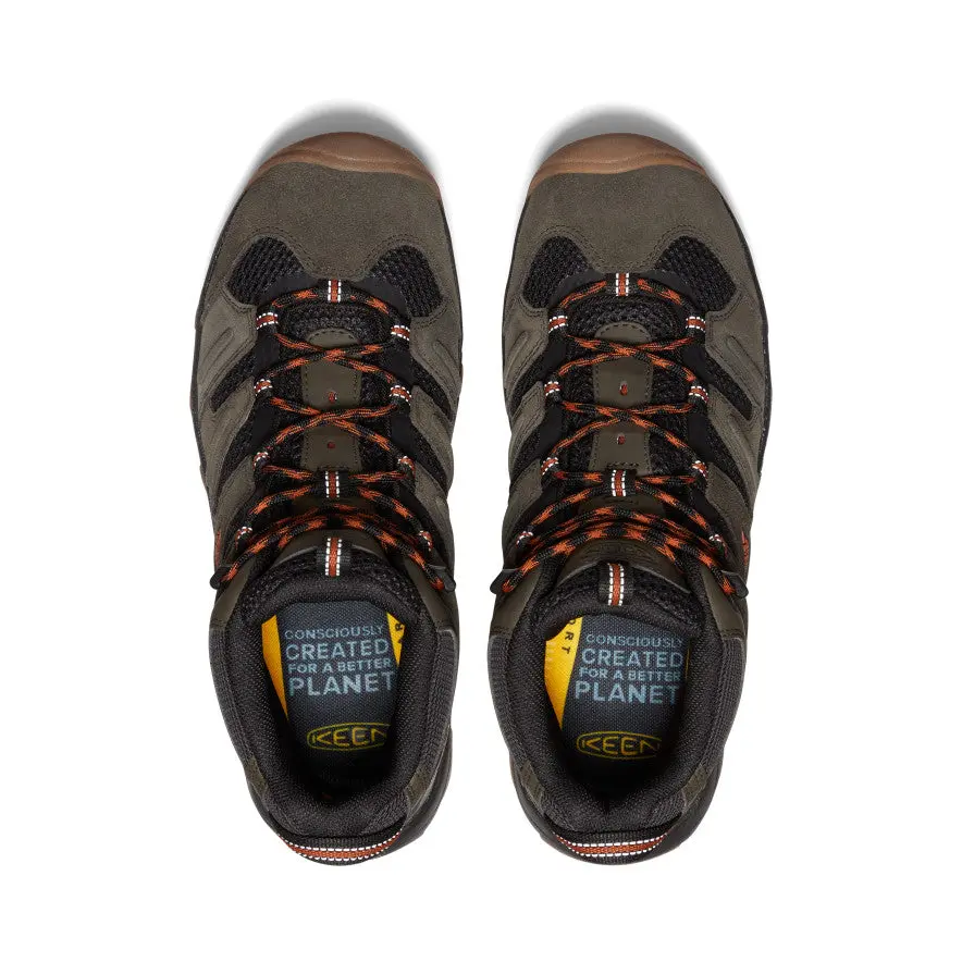 Men's Headout Waterproof Hiking Boot | Black Olive/Fossil Orange 4
