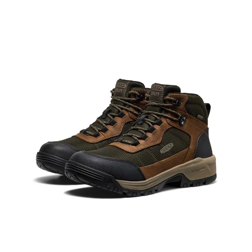 Men's Skokie Waterproof Work Boot (Soft Toe) | Forest Night/Black 2
