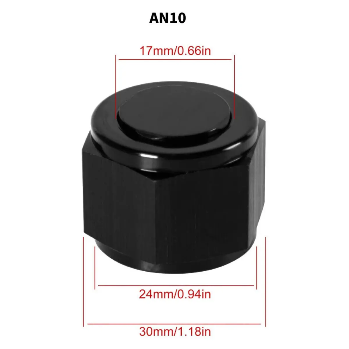 4/6/8 /10/12 Female An Flare Fitting Cap 6An 8An 10An Block Off Aluminum 2Pcs 4