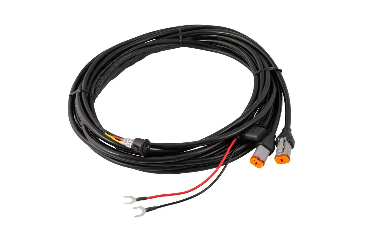 Diode Dynamics Light Duty Dual Output 3-Way 4-Pin Wiring Harness 1