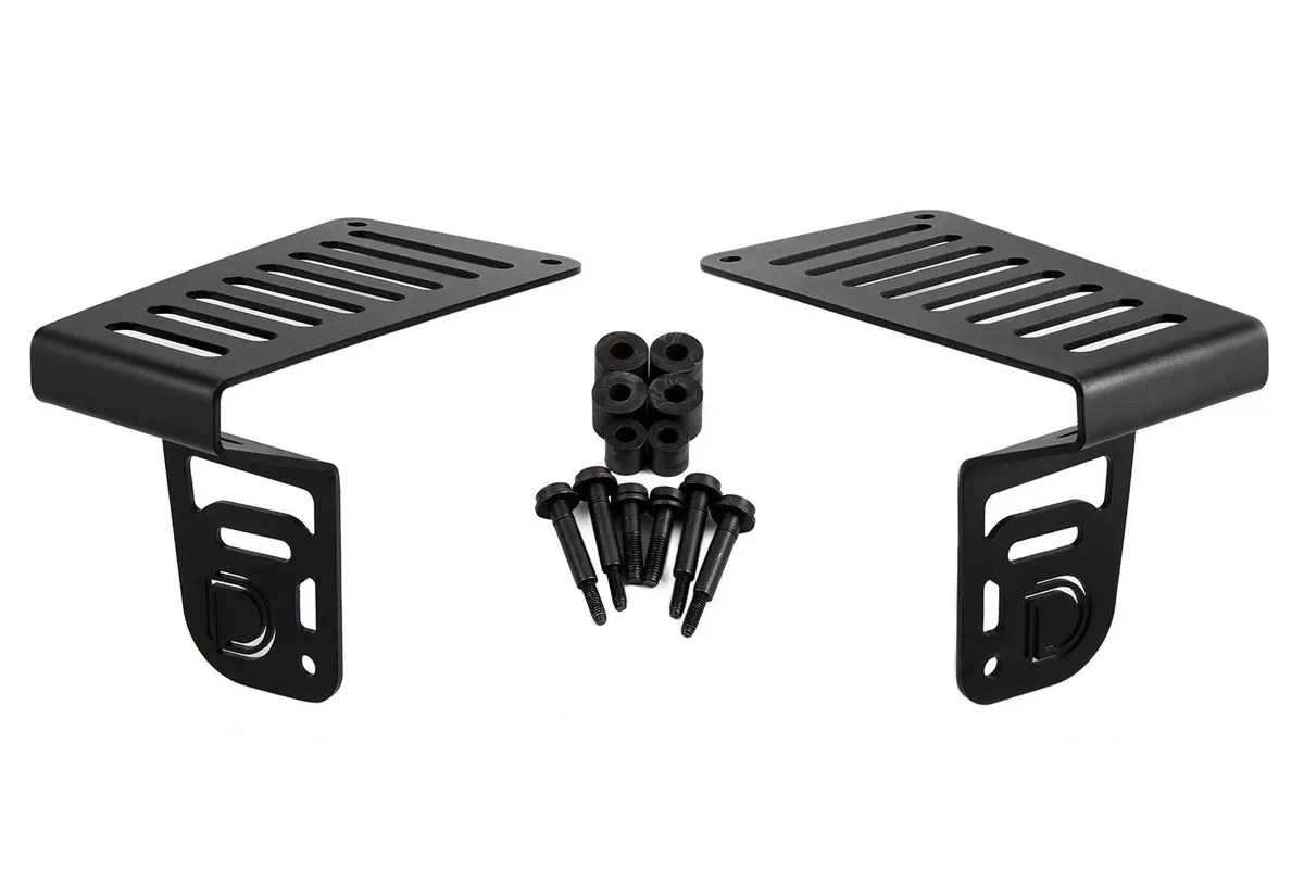 2018-2024 Jeep Jl Wrangler Cowl Mount Led Brackets 1