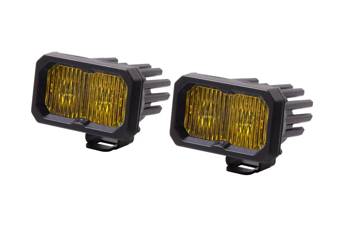 Diode Dynamics Ssc2 Stage Series 2" Yellow Standard Led Pod (Pair) (Backlit) (Ver 1.0) 8