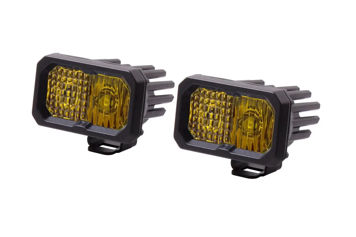 Diode Dynamics Ssc2 Stage Series 2" Yellow Standard Led Pod (Pair) (Backlit) (Ver 1.0) 5