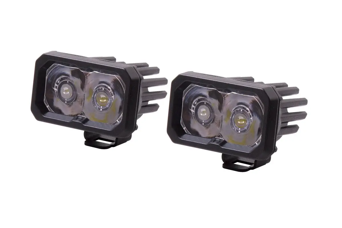 Diode Dynamics Ssc2 Stage Series 2" Pro White Standard Led Pod (Pair) (Backlit) (Ver 1.0) 7