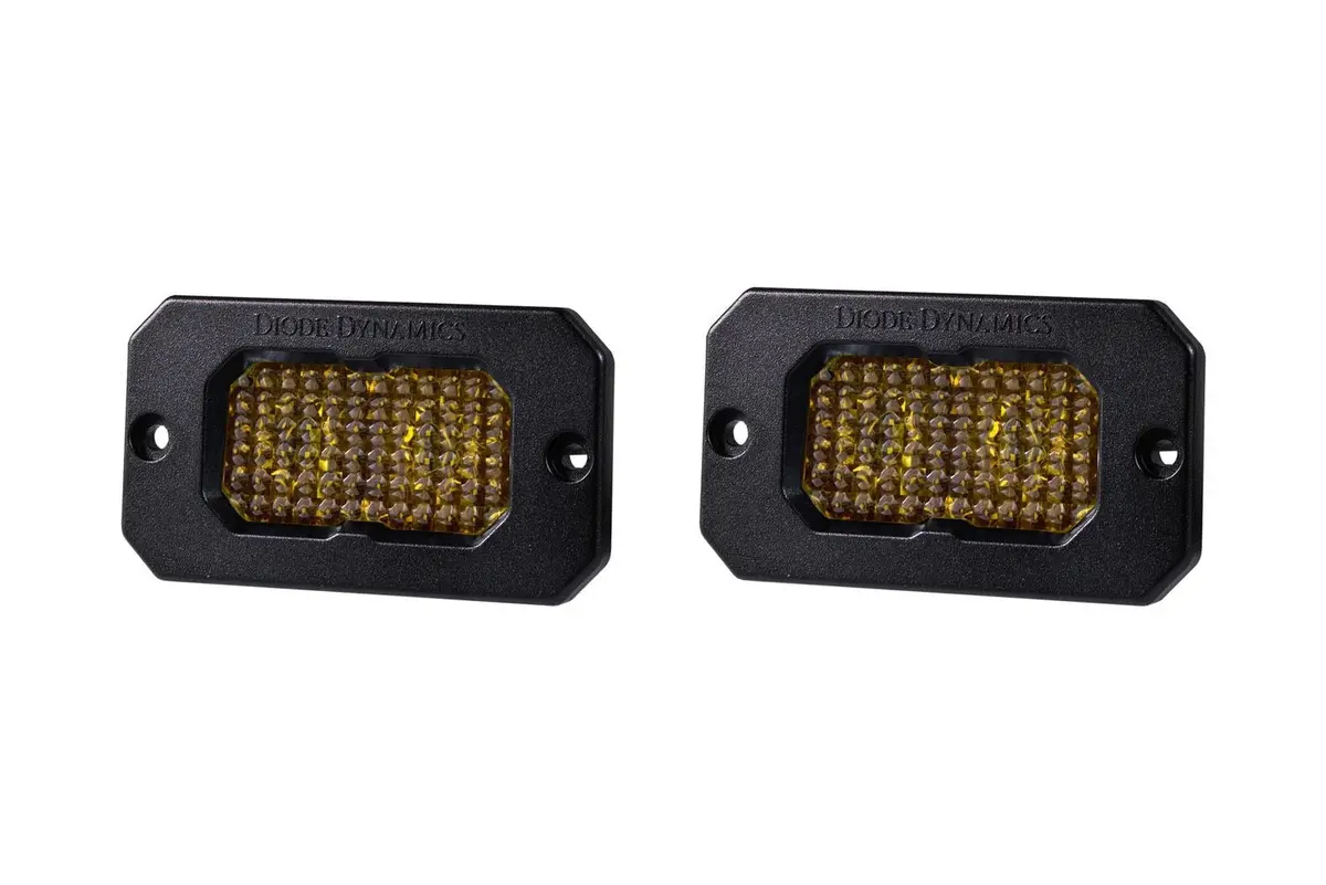 Diode Dynamics Ssc2 Stage Series 2" Amber Flush Mount Led Pod (Pair) 4