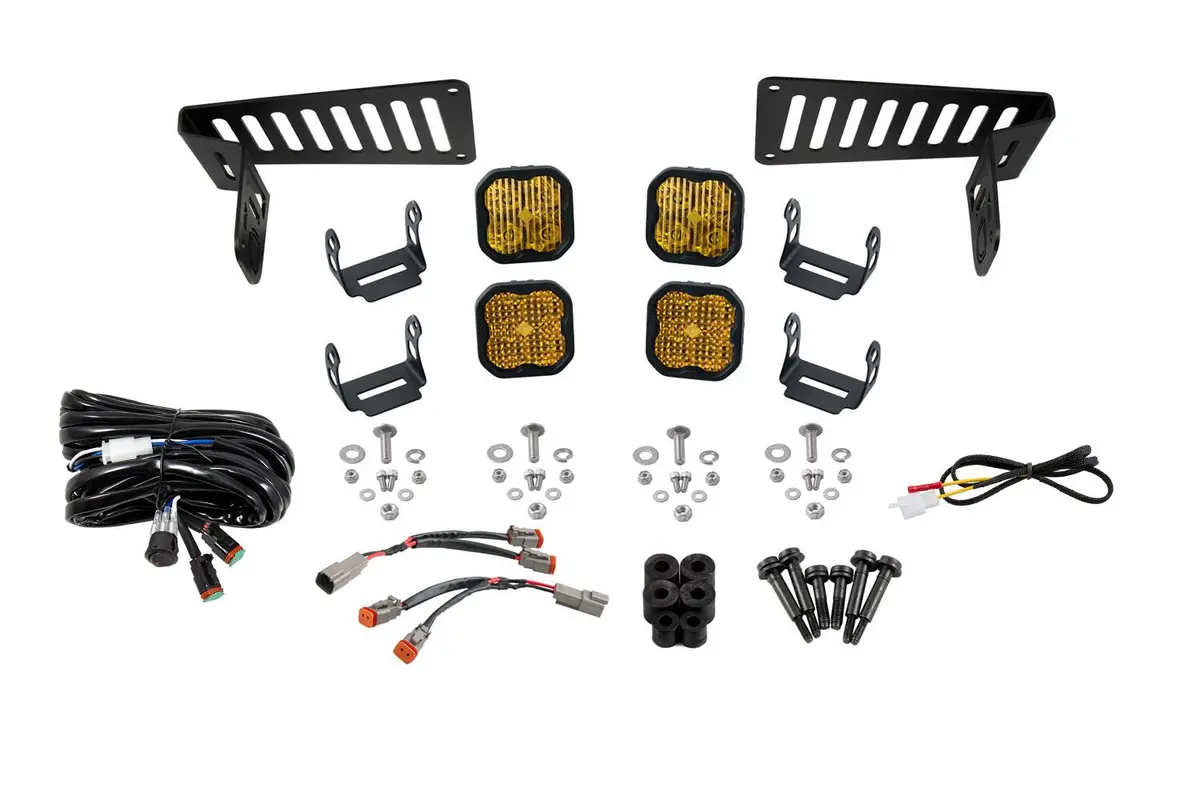 2018-2024 Jeep Jl Wrangler Cowl Mount Led Brackets 2
