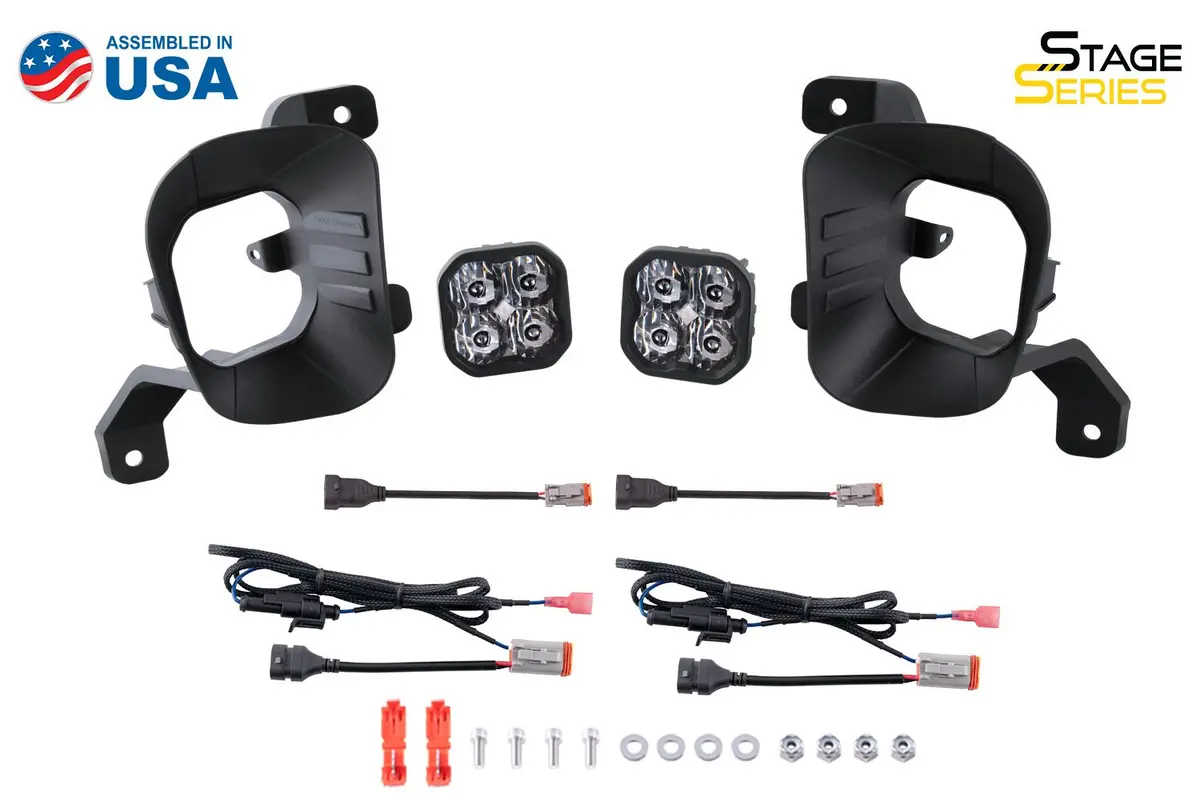Ss3 Led Fog Light Kit For 2013-2018 Ram 1500 (W/ Amber Backlights) 2