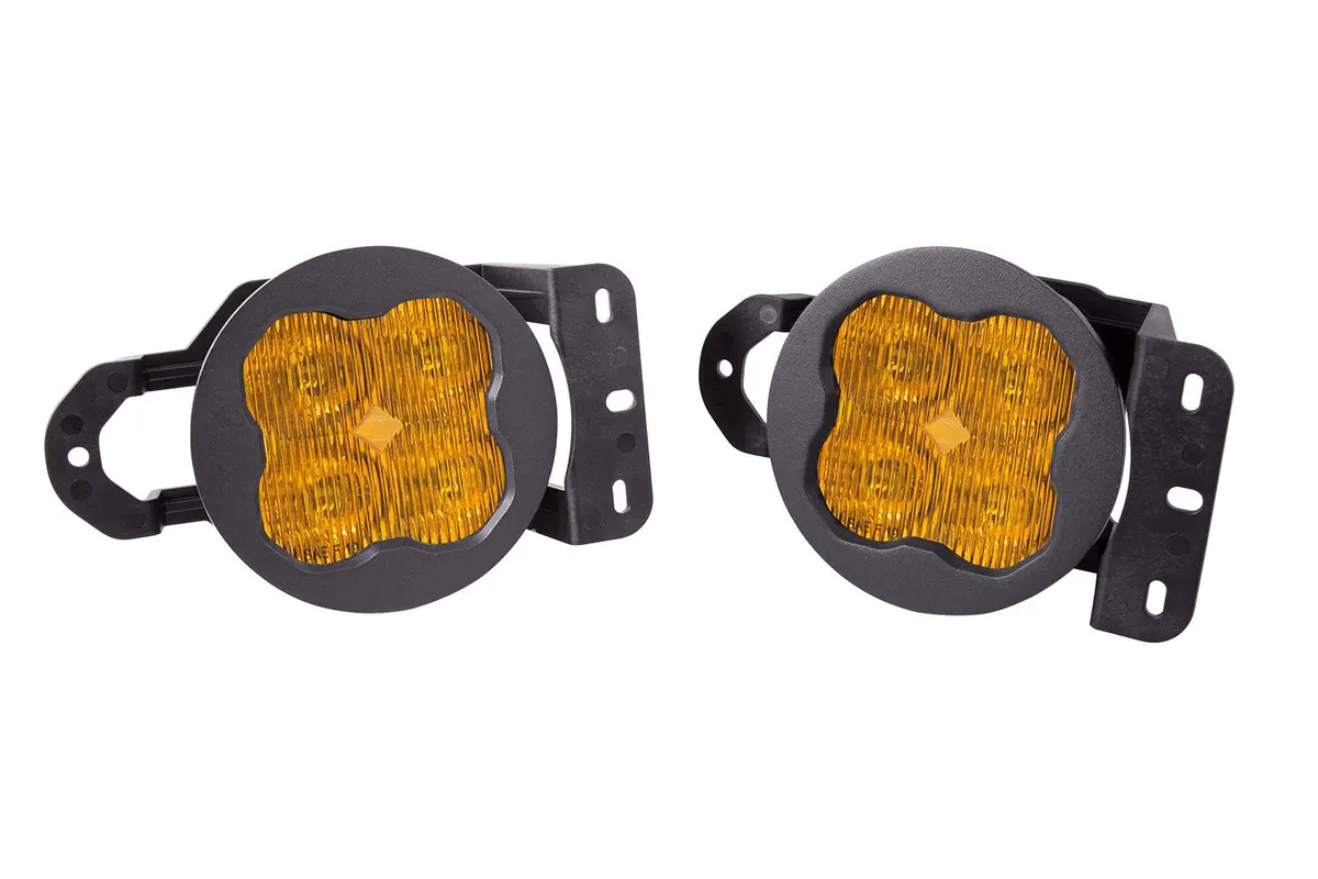 Ss3 Led Fog Light Kit For 2018-2023 Jeep Jl Wrangler (W/ Amber Backlights) 12