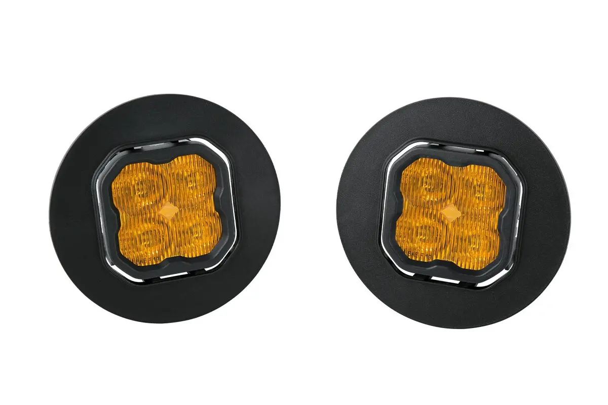 Ss3 Led Fog Light Kit For 2007-2014 Gmc Sierra 2500/3500 (W/ Amber Backlights) 5