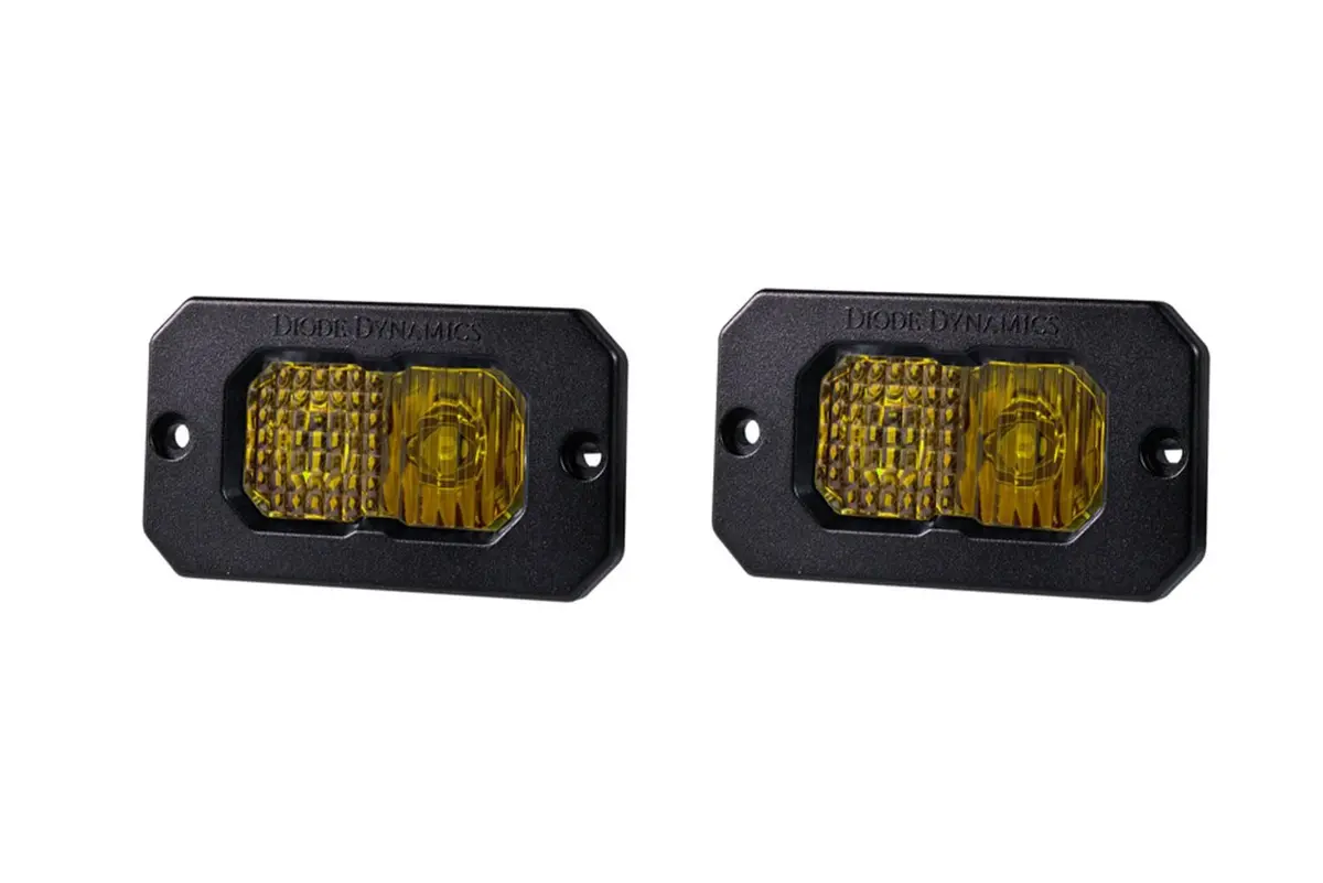 Diode Dynamics Ssc2 Stage Series 2" Amber Flush Mount Led Pod (Pair) 2