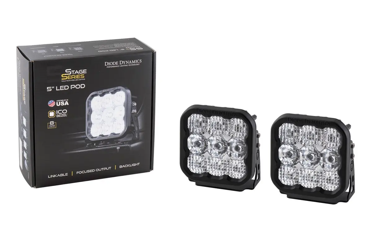 Diode Dynamics Stage Series 5" White Sport Led Pod (Pair) Ss5 2