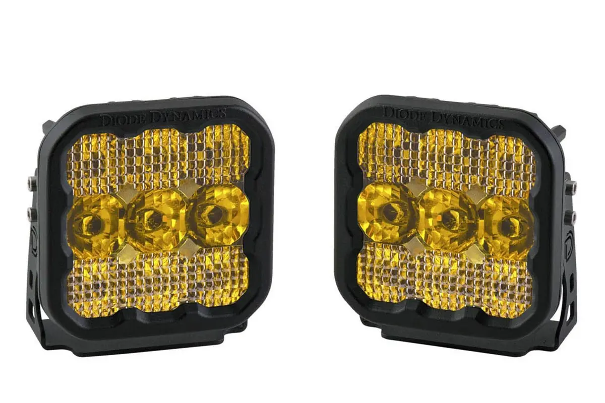 Diode Dynamics Stage Series 5" Yellow Pro Led Pod (Pair) Ss5 1