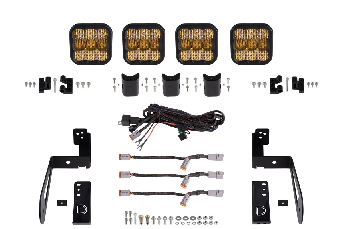 Ss5 Grille Crosslink Lightbar Kit For 2007-2018 Jeep Jk Wrangler 5
