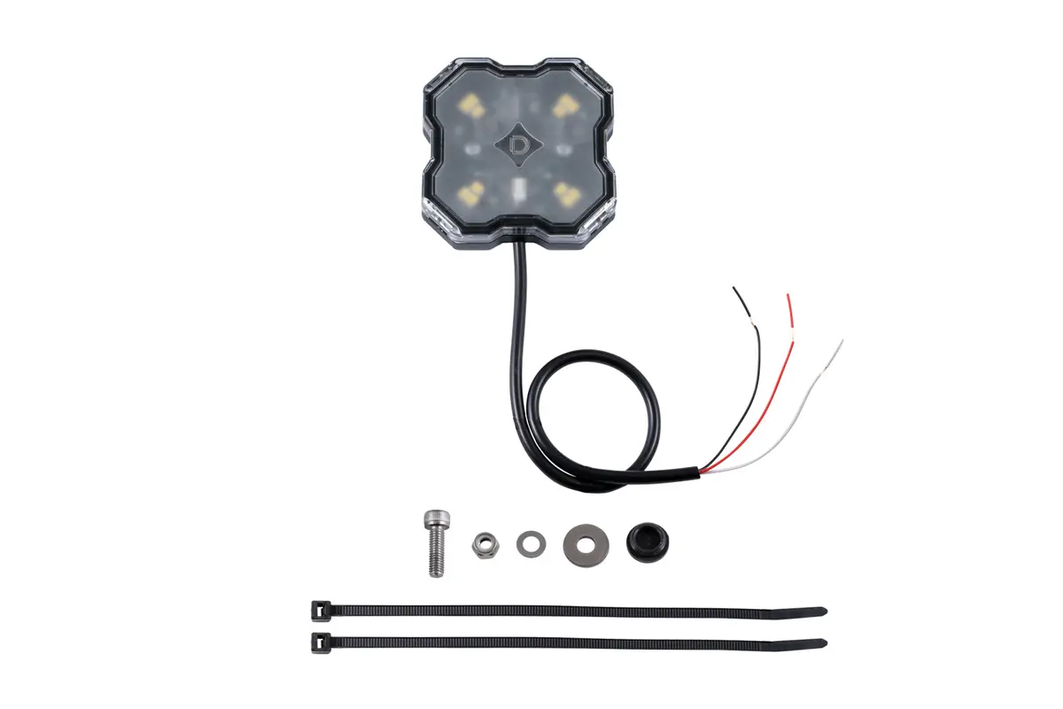 Diode Dynamics Stage Series Single-Color Led Rock Light, White Diffused Hookup (One) - Dd7429 1