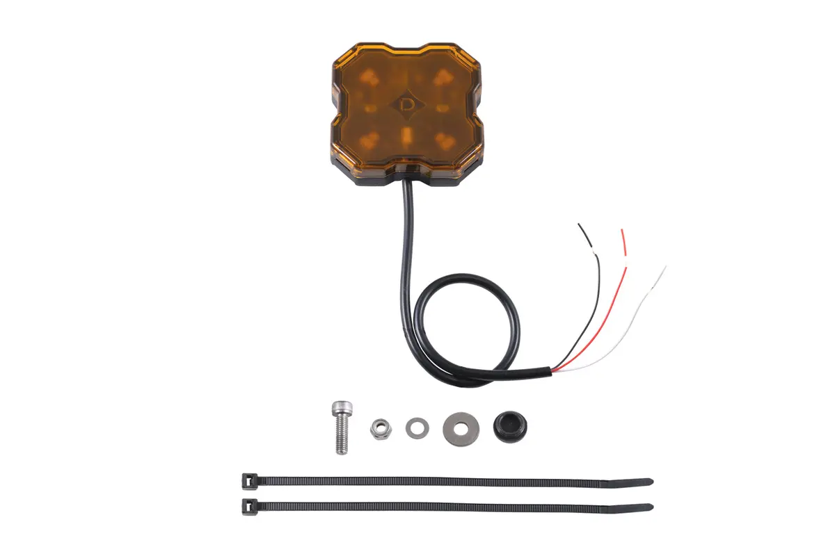 Diode Dynamics Stage Series Single-Color Led Rock Light, Amber Hookup (One) - Dd7430 1