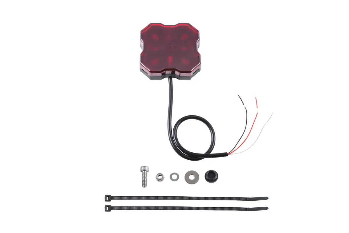Diode Dynamics Stage Series Single-Color Led Rock Light, Red Hookup (One) - Dd7431 1