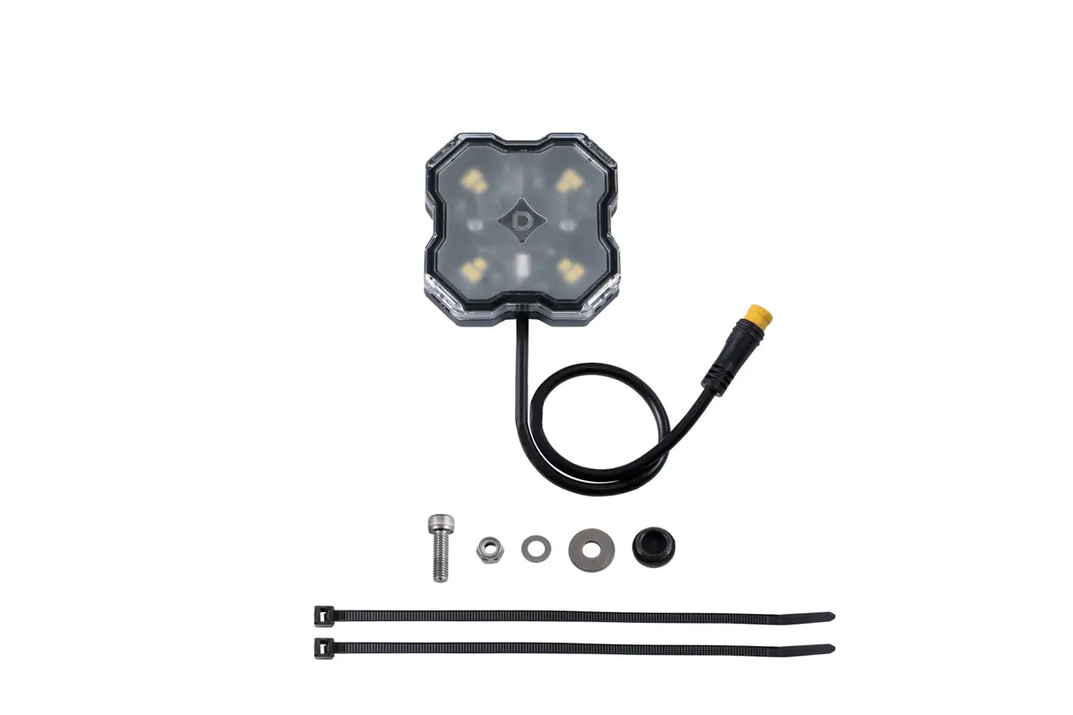 Diode Dynamics Stage Series Single-Color Led Rock Light, White Diffused M8 (One) - Dd7435 1