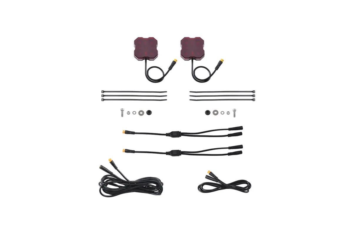 Diode Dynamics Stage Series Single-Color Led Rock Light, Red M8 (2-Pack) - Dd7458 1