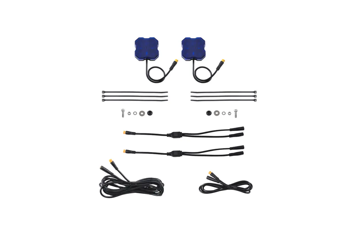 Diode Dynamics Stage Series Single-Color Led Rock Light, Blue M8 (2-Pack) - Dd7460 1