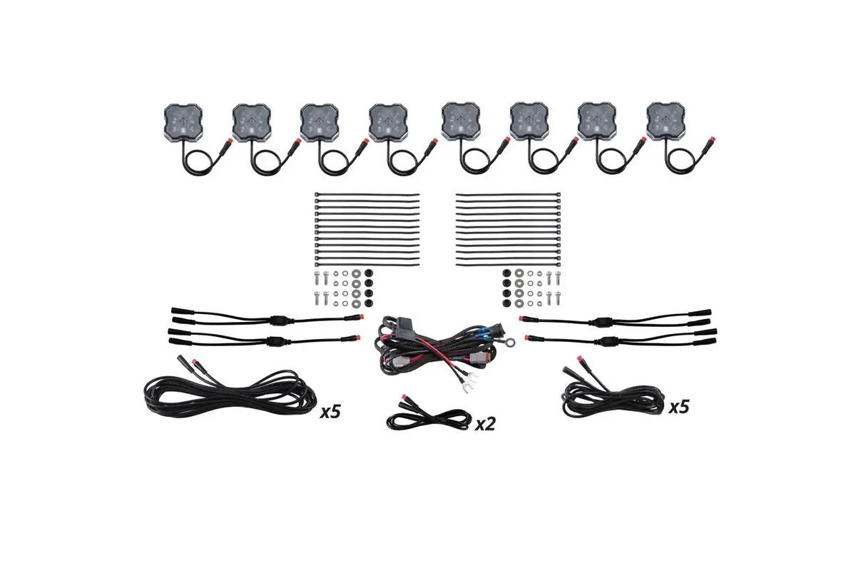 Stage Series Rgbw Led Rock Light Kit ( 4 / 8 / 12 ) Pack 10