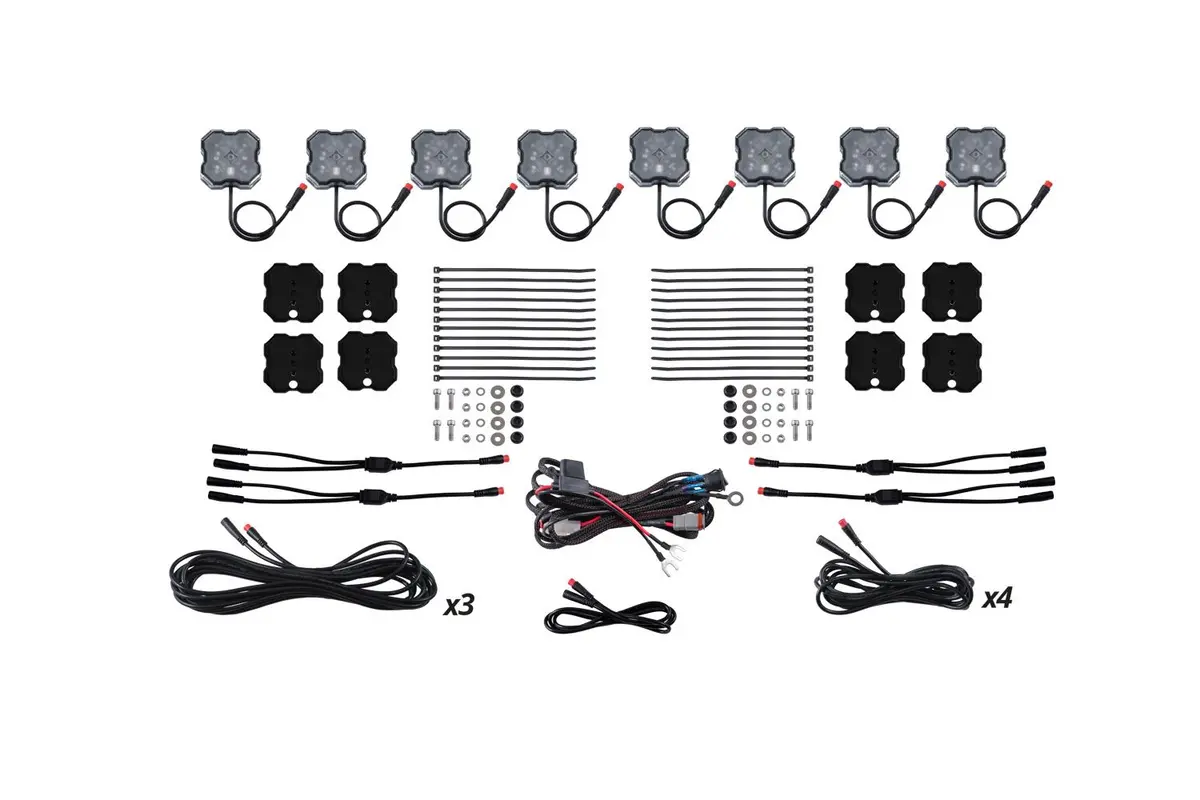 Stage Series Rgbw Led Rock Light Kit ( 4 / 8 / 12 ) Pack 6