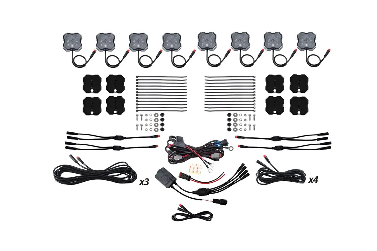 Stage Series Rgbw Led Rock Light Kit ( 4 / 8 / 12 ) Pack 12