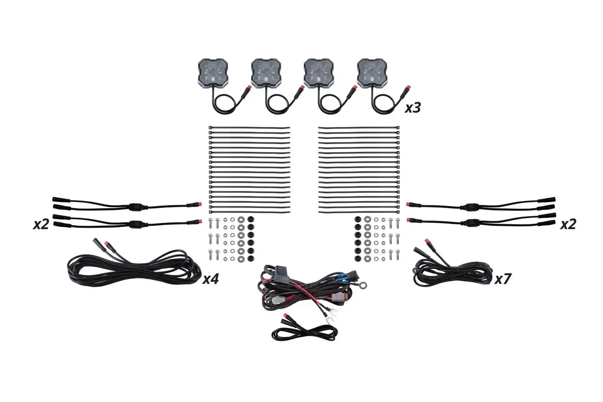 Stage Series Rgbw Led Rock Light Kit ( 4 / 8 / 12 ) Pack 12
